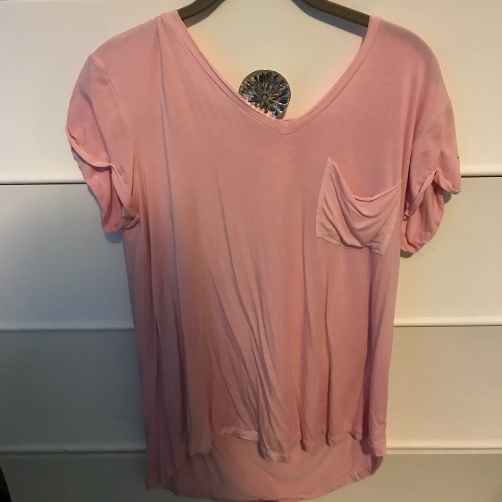 american eagle pink “soft and sexy” t-shirt